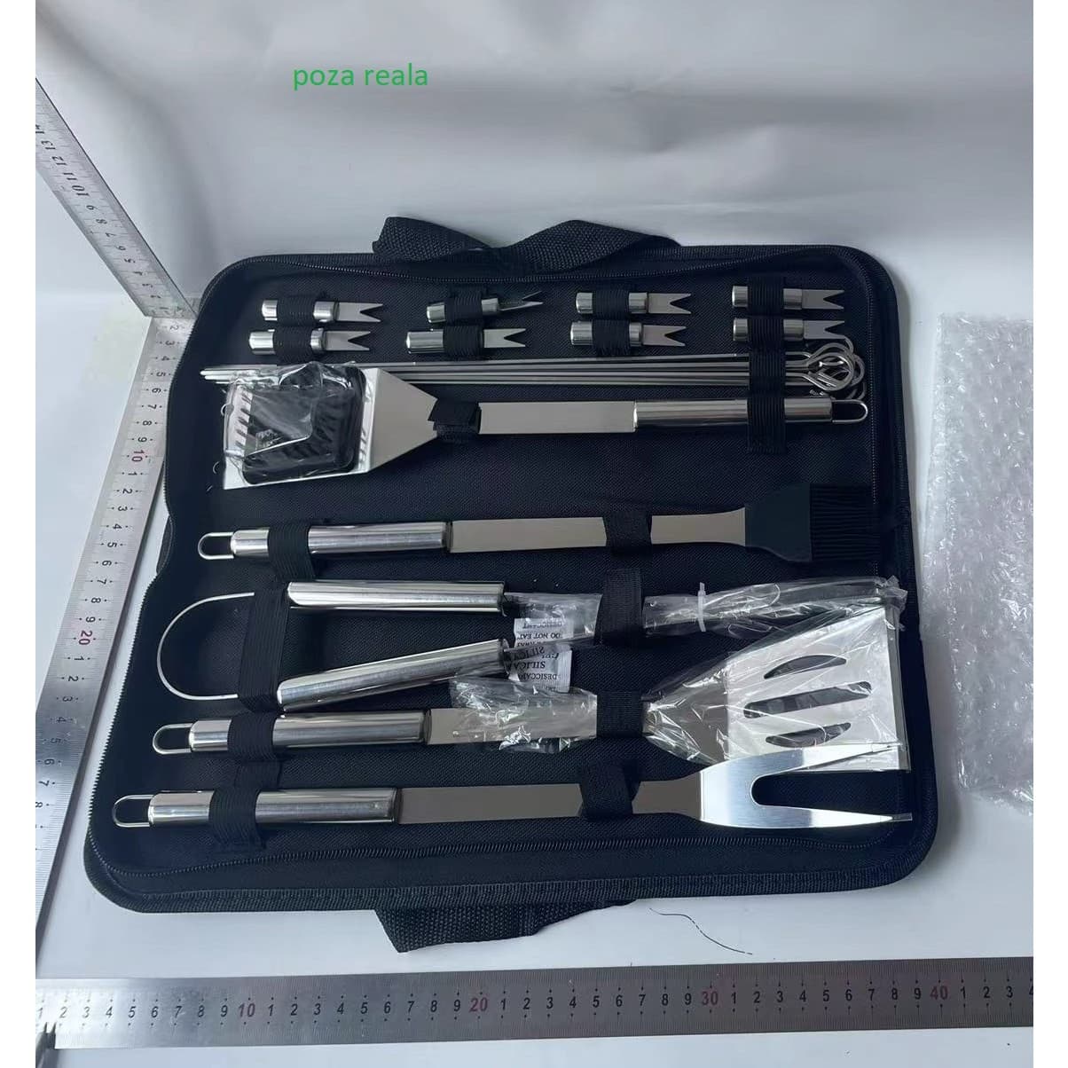 Set Ustensile Gratar Flippy 20 piese din Otel Inoxidabil — imagine 2
