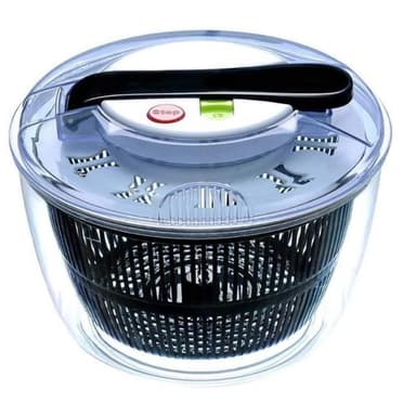 Uscator manual salata si verdeturi Flippy, plastic, 5L, negru