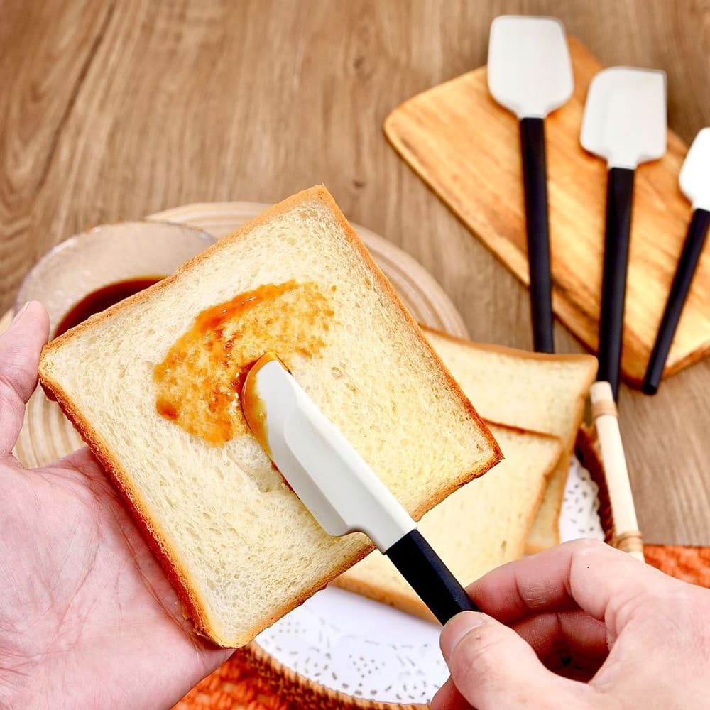Set de spatule de bucatarie Flippy, Set din 4 bucati, Silicon si Lemn, Antiaderente — imagine 4