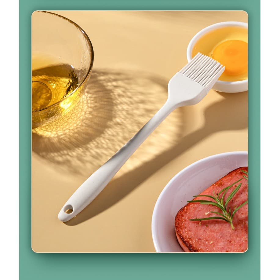 Set Ustensile Bucatarie Flippy Silicon Inox Termorezistente Alb Ivory — imagine 7