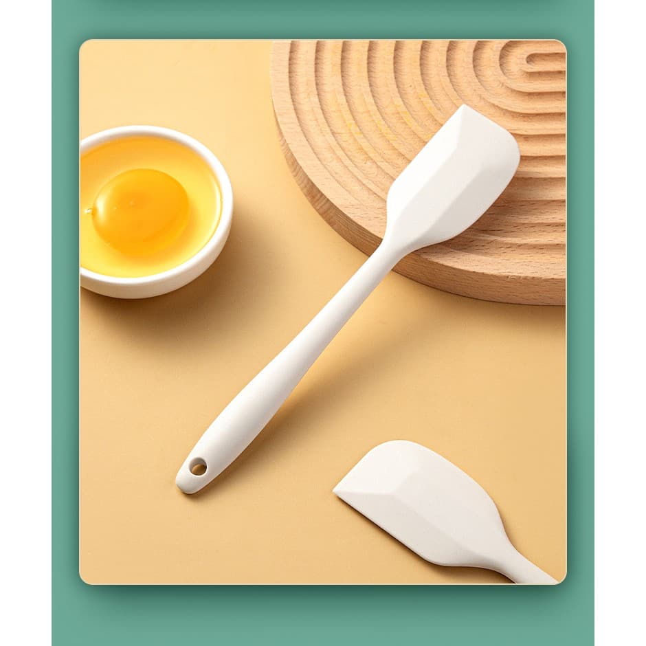 Set Ustensile Bucatarie Flippy Silicon Inox Termorezistente Alb Ivory — imagine 8