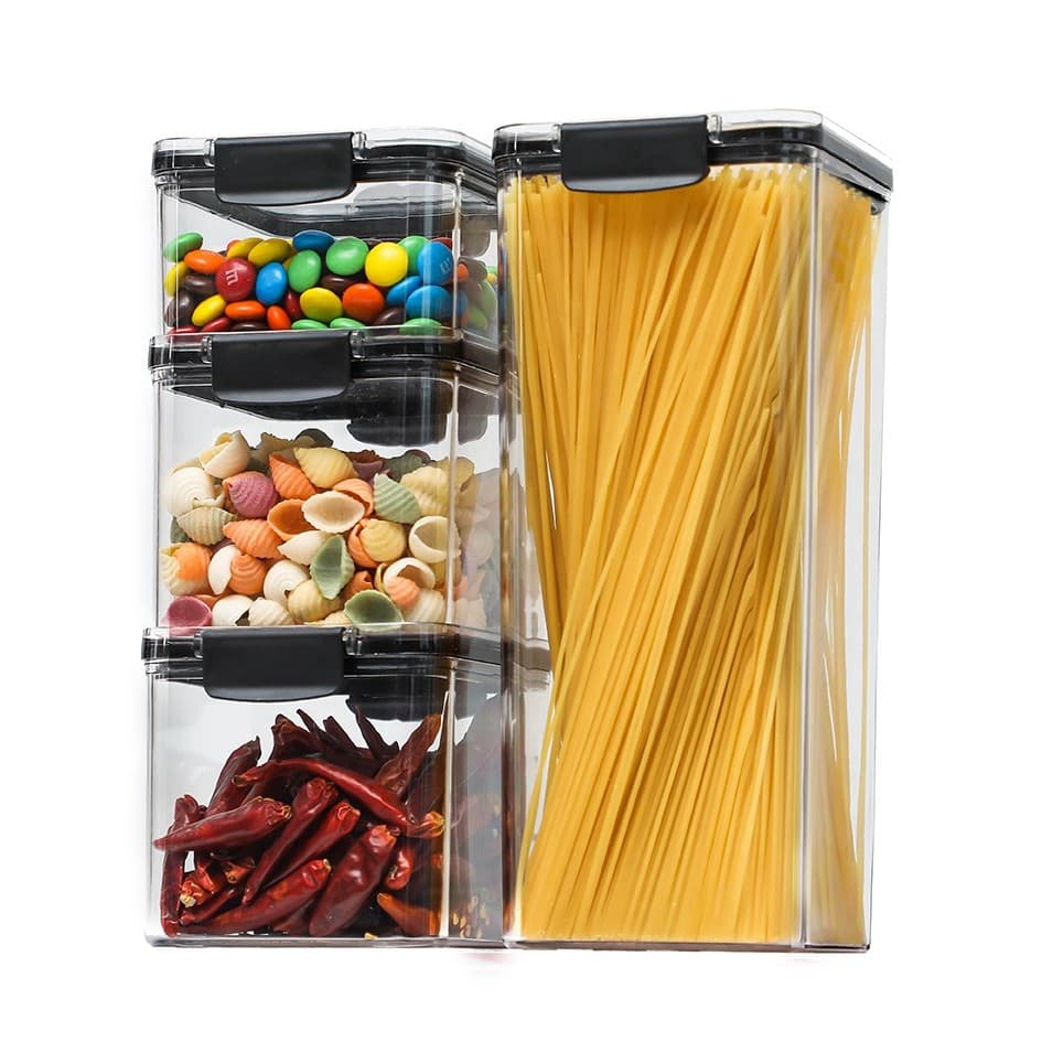 Recipiente de depozitare Flippy Set 4 Inchidere ermetica Capacitate variata — imagine 1