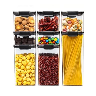 Recipiente de depozitare Flippy Set 8 Inchidere ermetica pentru alimente