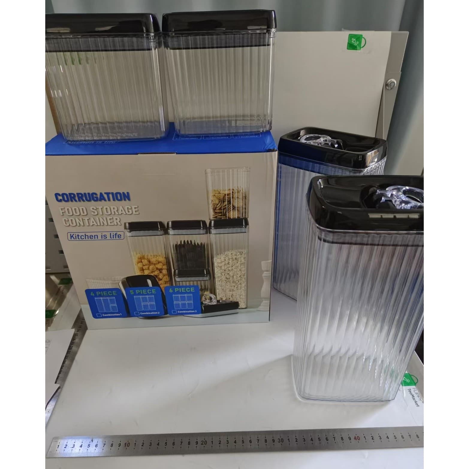 Recipiente Plastic Set 4 Flippy pentru Alimente Inchidere Ermetica — imagine 10