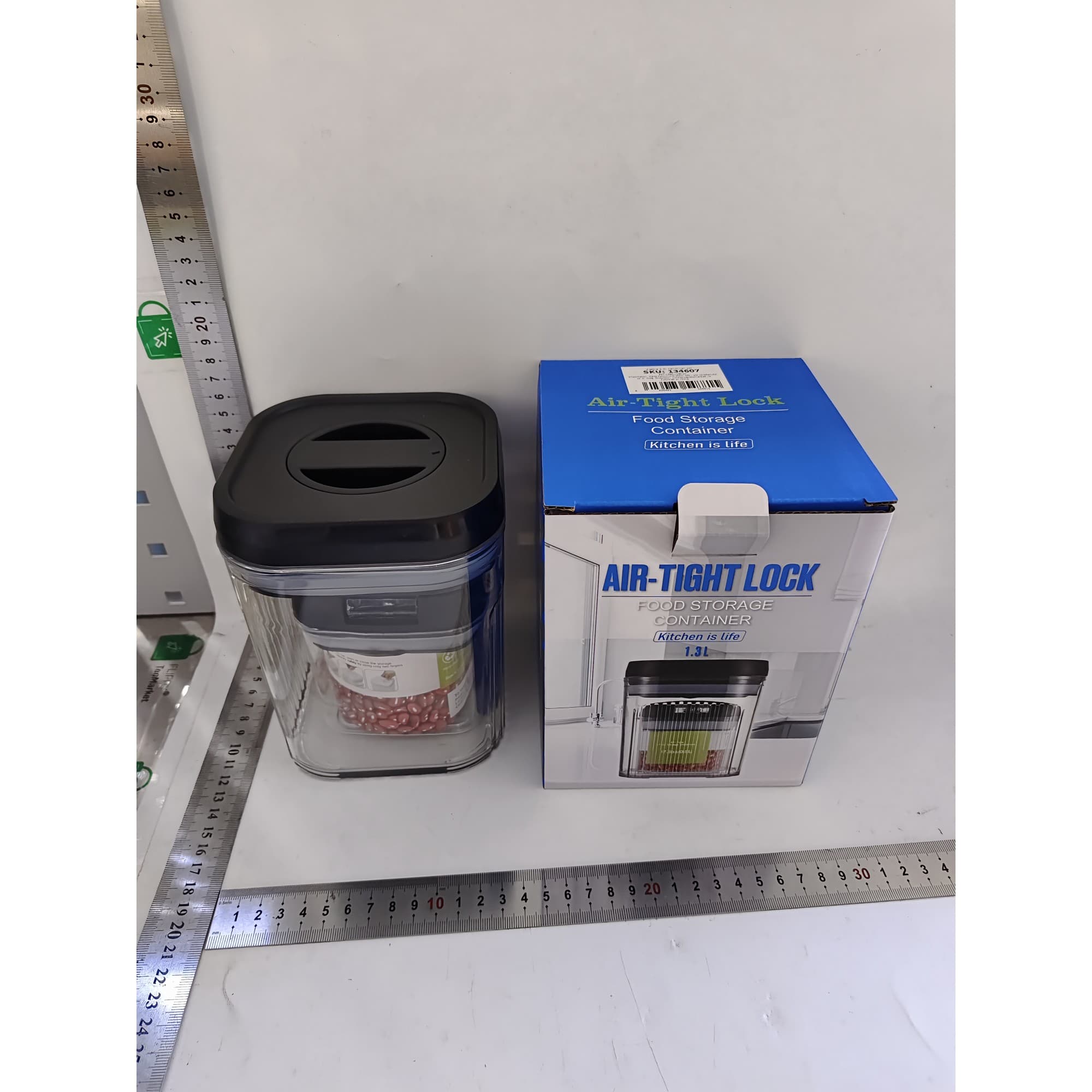 Cutii de Depozitare Alimente Set 2 Flippy Recipiente Transparente — imagine 2