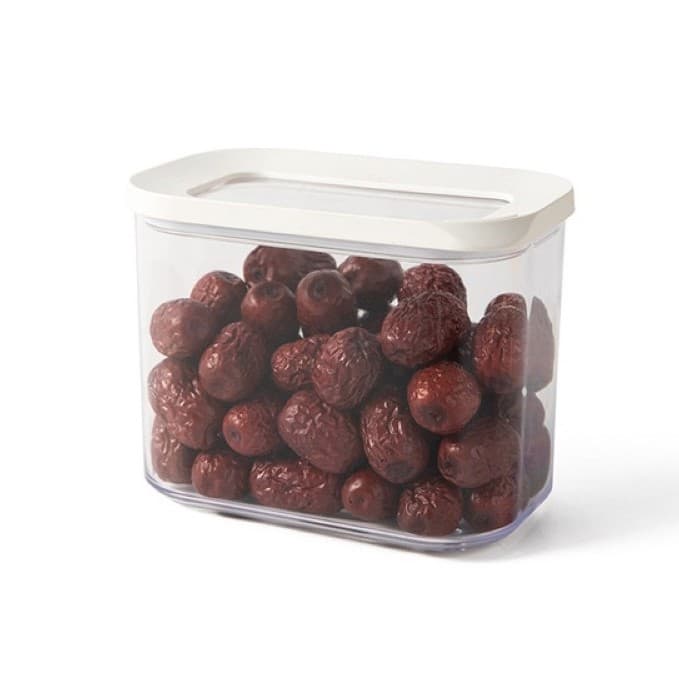 Cutii de depozitare alimente Flippy Set 5 Capac Alb ABS+Silicon Transparent — imagine 6