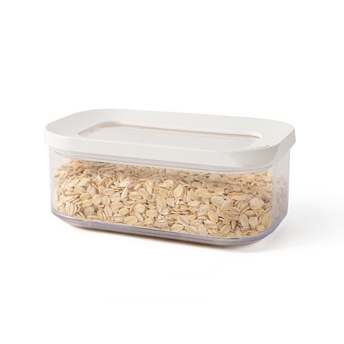 Cutii de depozitare alimente Flippy Set 5 Capac Alb ABS+Silicon Transparent — imagine 7