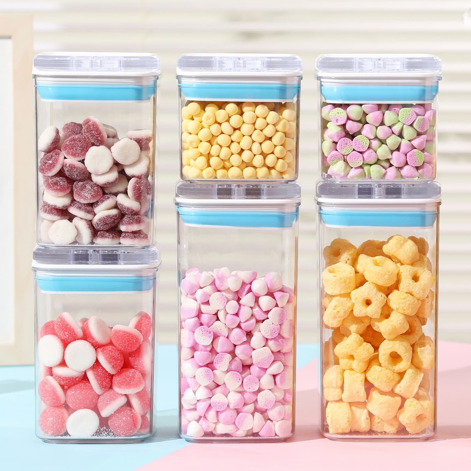 Cutii de depozitare alimentare Flippy Set din 6 Recipiente pentru cereale — imagine 2