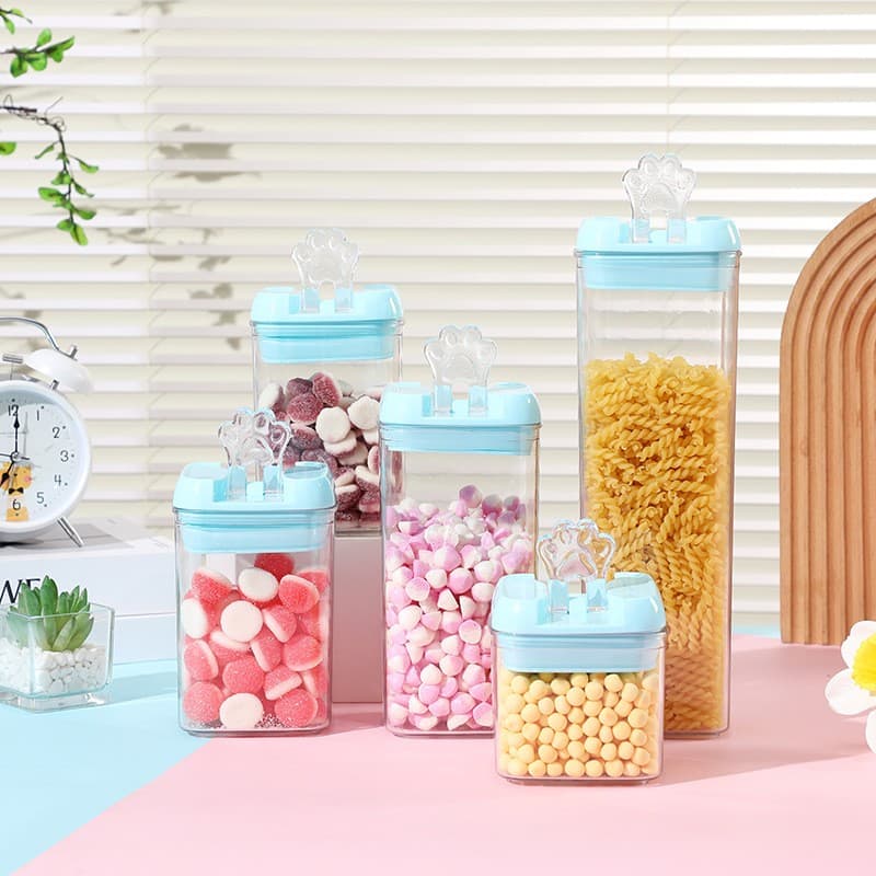 Cutii de Depozitare Alimente Set 5 Flippy Transparent PP+PET — imagine 3