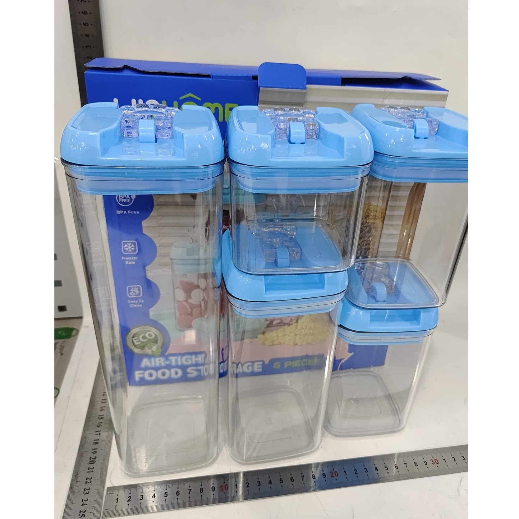 Cutii de Depozitare Alimente Set 5 Flippy Transparent PP+PET — imagine 7