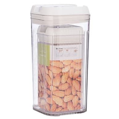 Cutii de depozitare Flippy Set din 2 pentru Bucatarie, Condimente, PET ABS Silicon, Transparent