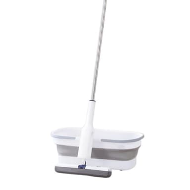Set Mop Telescopic Flippy cu Galeata Pliabila, Maner Reglabil 140 cm, 32 cm
