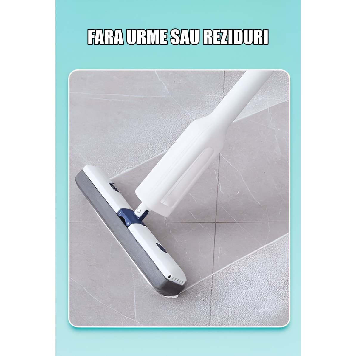 Set Mop Telescopic Flippy cu Galeata Pliabila, Maner Reglabil 140 cm, 32 cm — imagine 2