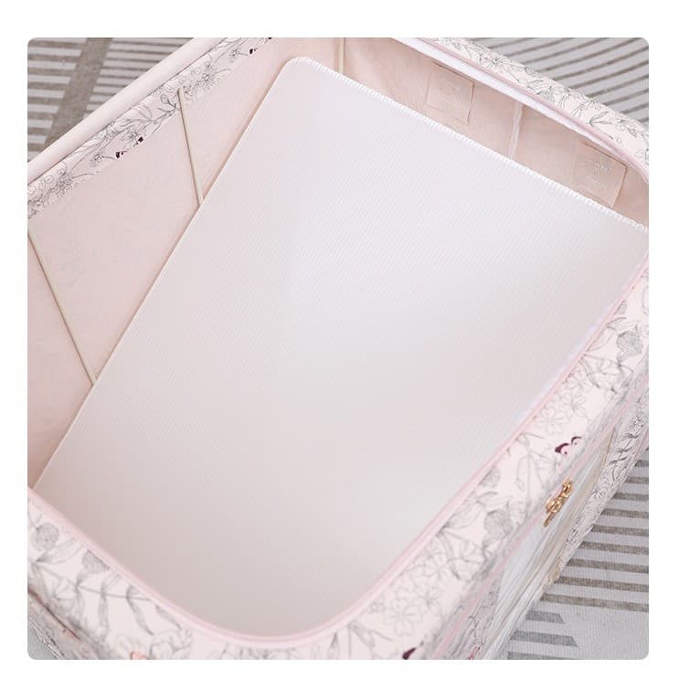 Cutie depozitare textil Flippy 66L Bej Model Fluturasi — imagine 4