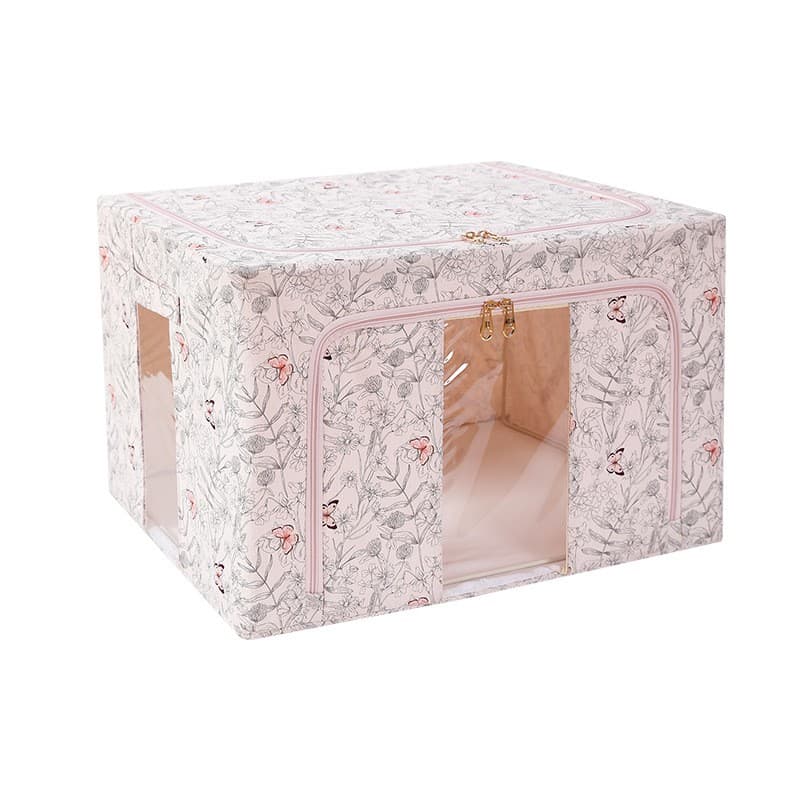 Cutie depozitare textil Flippy 66L Bej Model Fluturasi — imagine 6