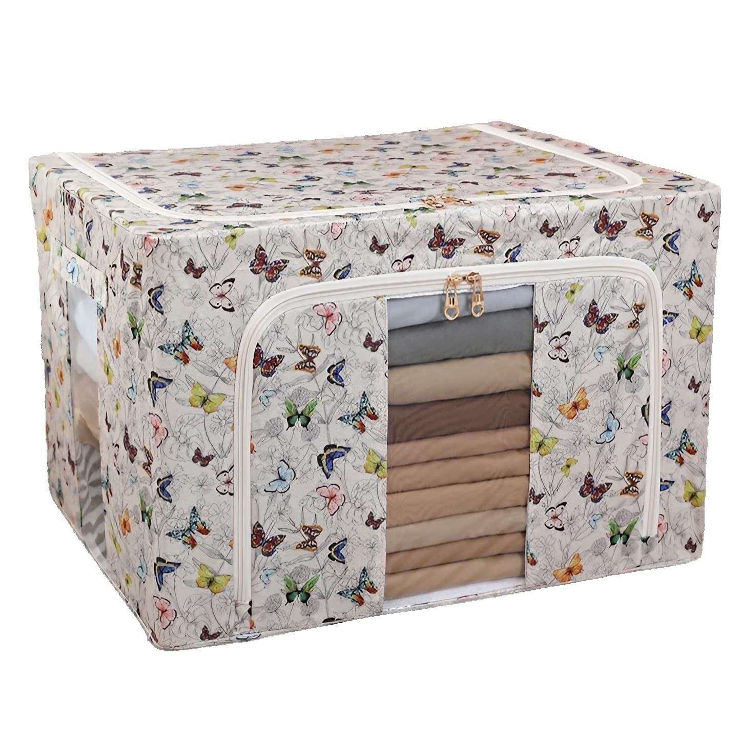 Cutie de depozitare Flippy 66L Textil Multicolor Model Fluturași — imagine 1