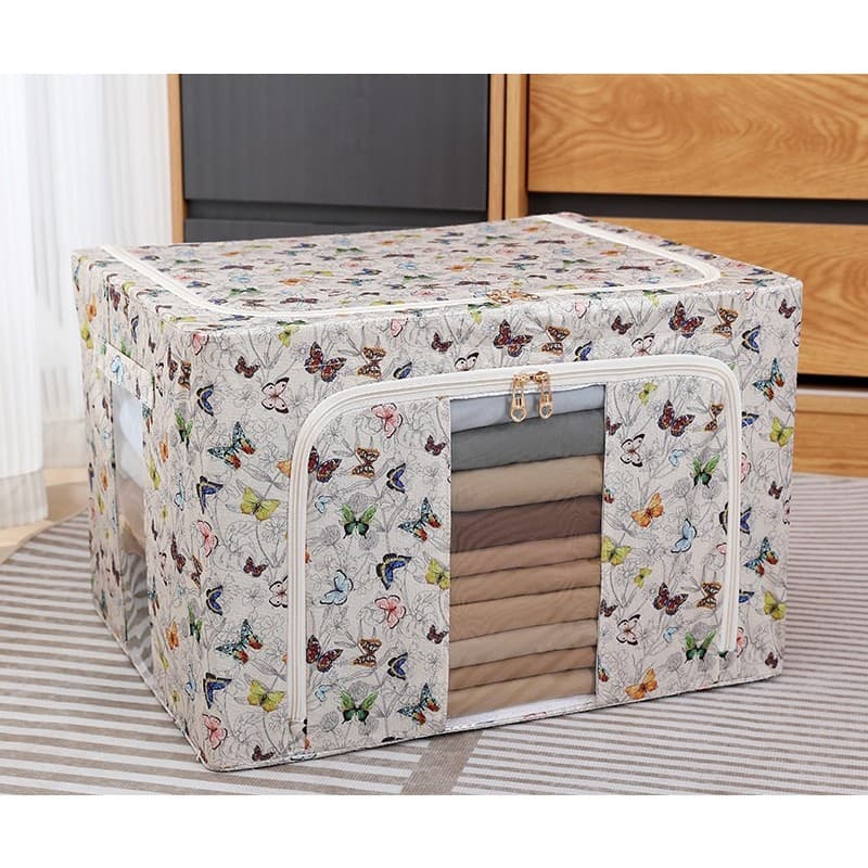 Cutie de depozitare Flippy 66L Textil Multicolor Model Fluturași — imagine 3