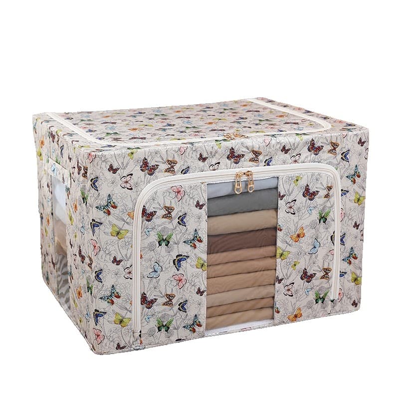 Cutie de depozitare Flippy 66L Textil Multicolor Model Fluturași — imagine 5