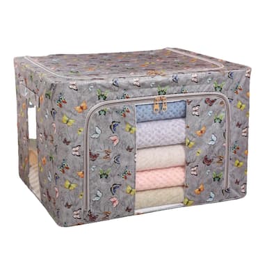 Cutie Depozitare Flippy 66L Textil Gri Inchis