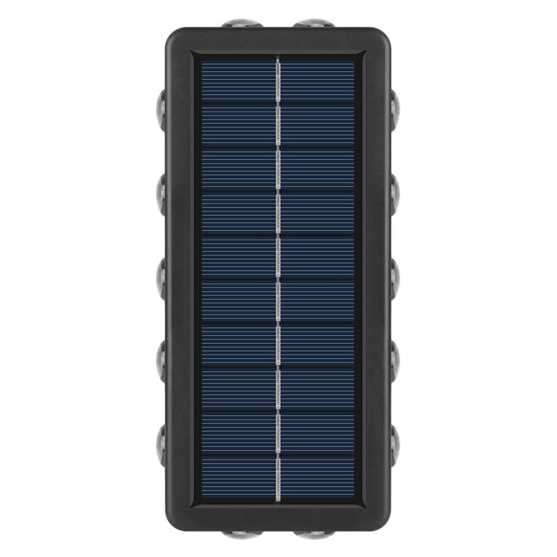 Lampa solara Flippy 8+4 LED Lumina Alba/Calda Negru — imagine 2