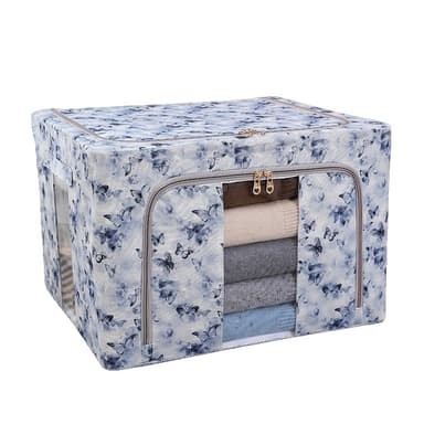 Cutie depozitare Flippy 66L Textil Albastru Model Fluturasi