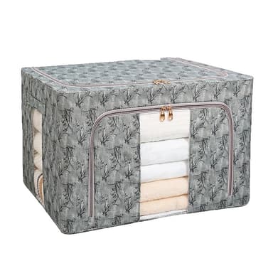 Cutie Depozitare Flippy 66L Textil Verde Model Bambus