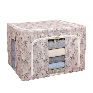 Cutie depozitare Flippy 66L Textil Roz Model Flori de Primavara