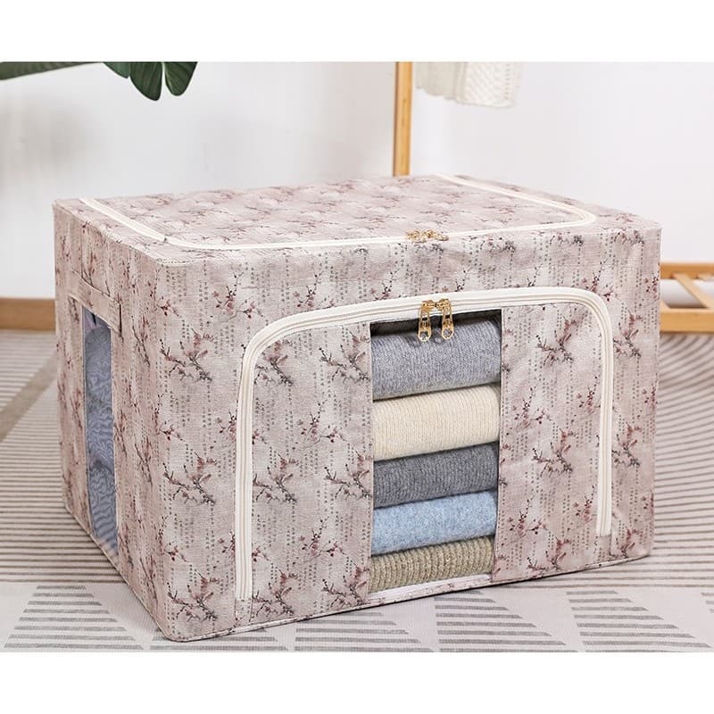 Cutie depozitare Flippy 66L Textil Roz Model Flori de Primavara — imagine 2