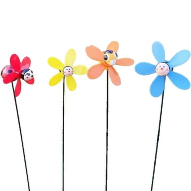Set de 4 Moriasti de Vant Decorativi Flippy Model Insecte Multicolor