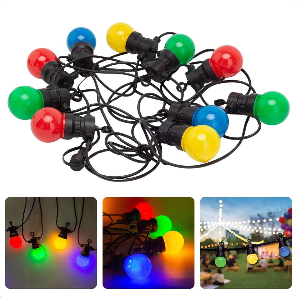 Ghirlanda Luminoasa Flippy 10 m, 20 LED-uri, Multicolor — imagine 3