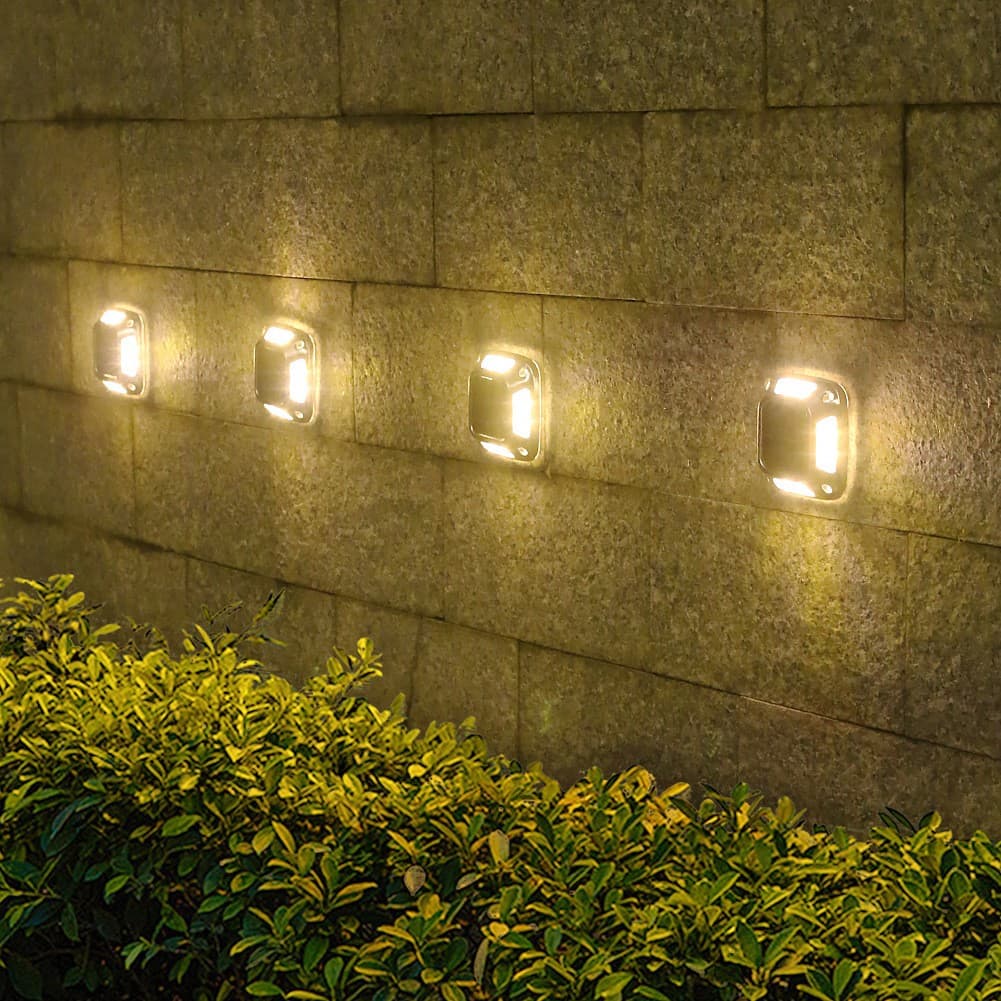 Set 4 Lampi Solare LED Flippy 8 LED Alb Cald IP65 — imagine 3