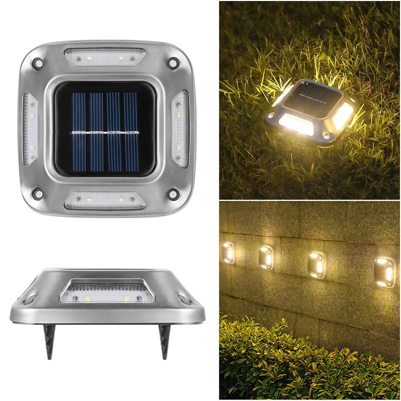 Set 4 Lampi Solare LED Flippy 8 LED Alb Cald IP65 — imagine 4