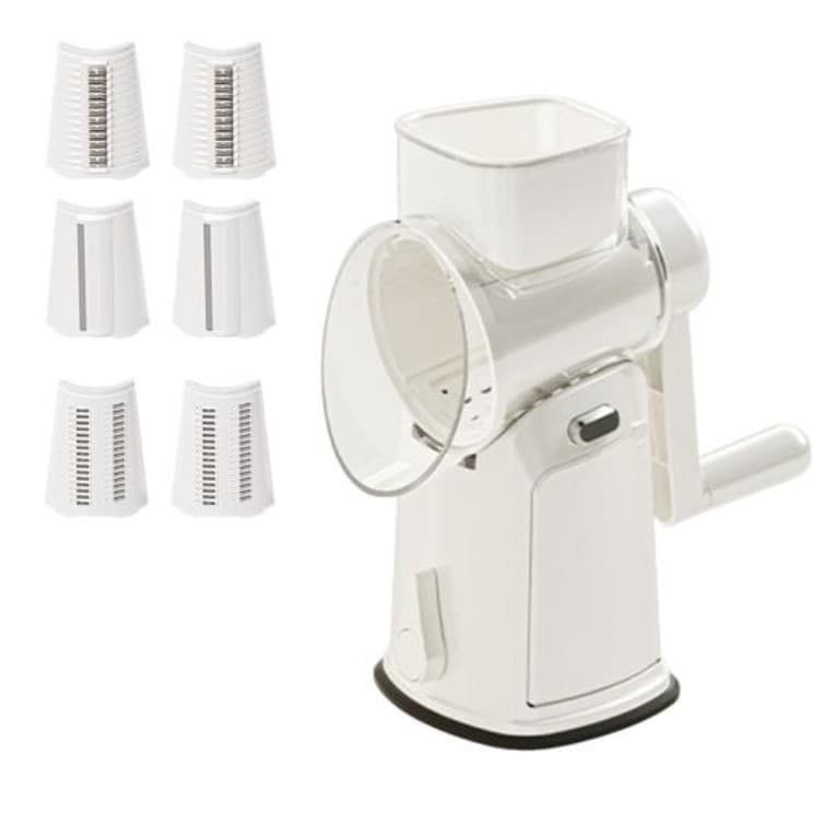 Razatoare Manuală Rotativa Flippy 6 Lame Interschimbabile Anti-Stropire Alb — imagine 1