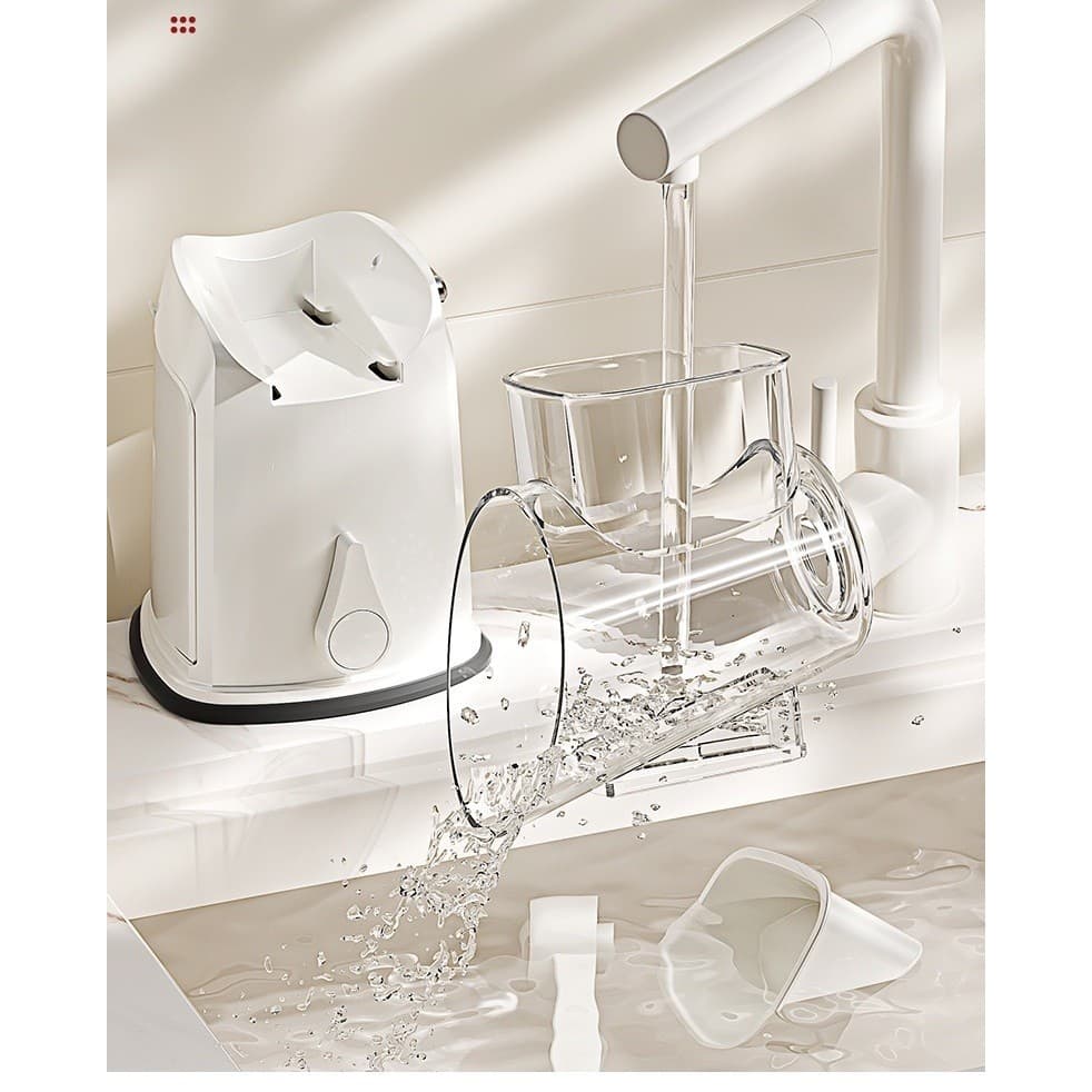 Razatoare Manuală Rotativa Flippy 6 Lame Interschimbabile Anti-Stropire Alb — imagine 6