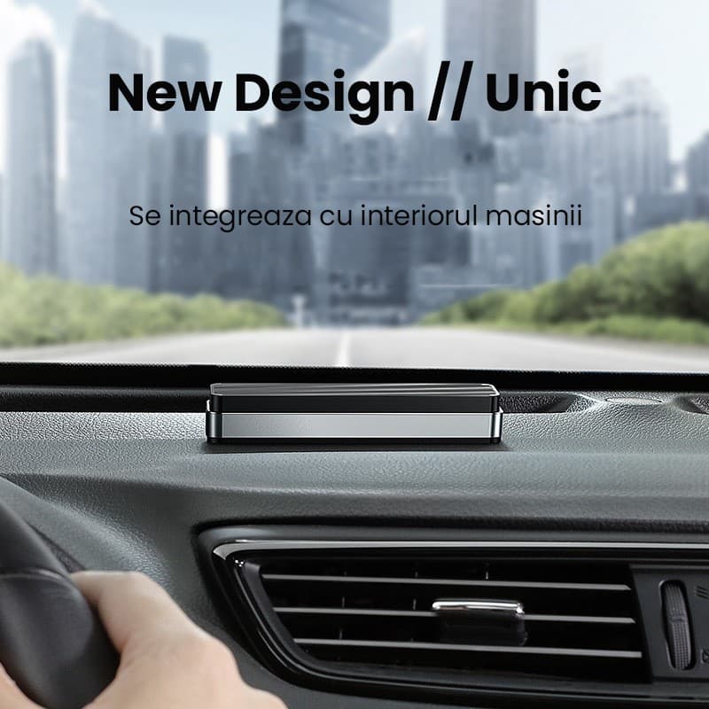 Suport auto telefon Flippy pentru parcare auto, cu sistem Pop-Up, Space Gray — imagine 5