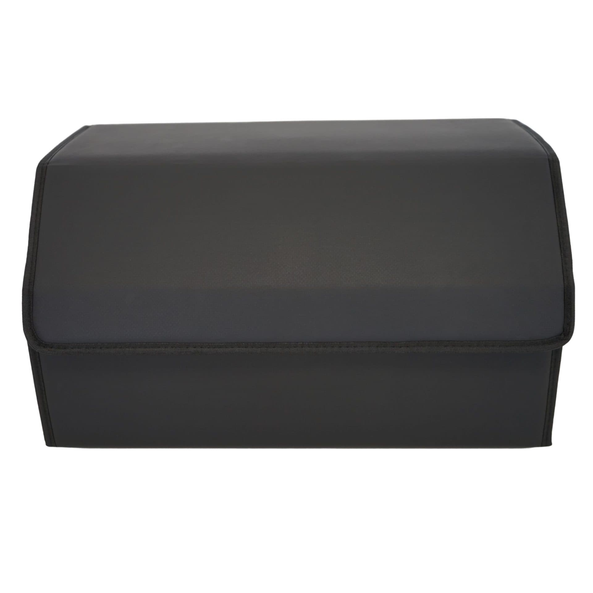 Cutie de depozitare Flippy Organizator portbagaj din piele ecologica, 2 compartimente, Negru — imagine 1