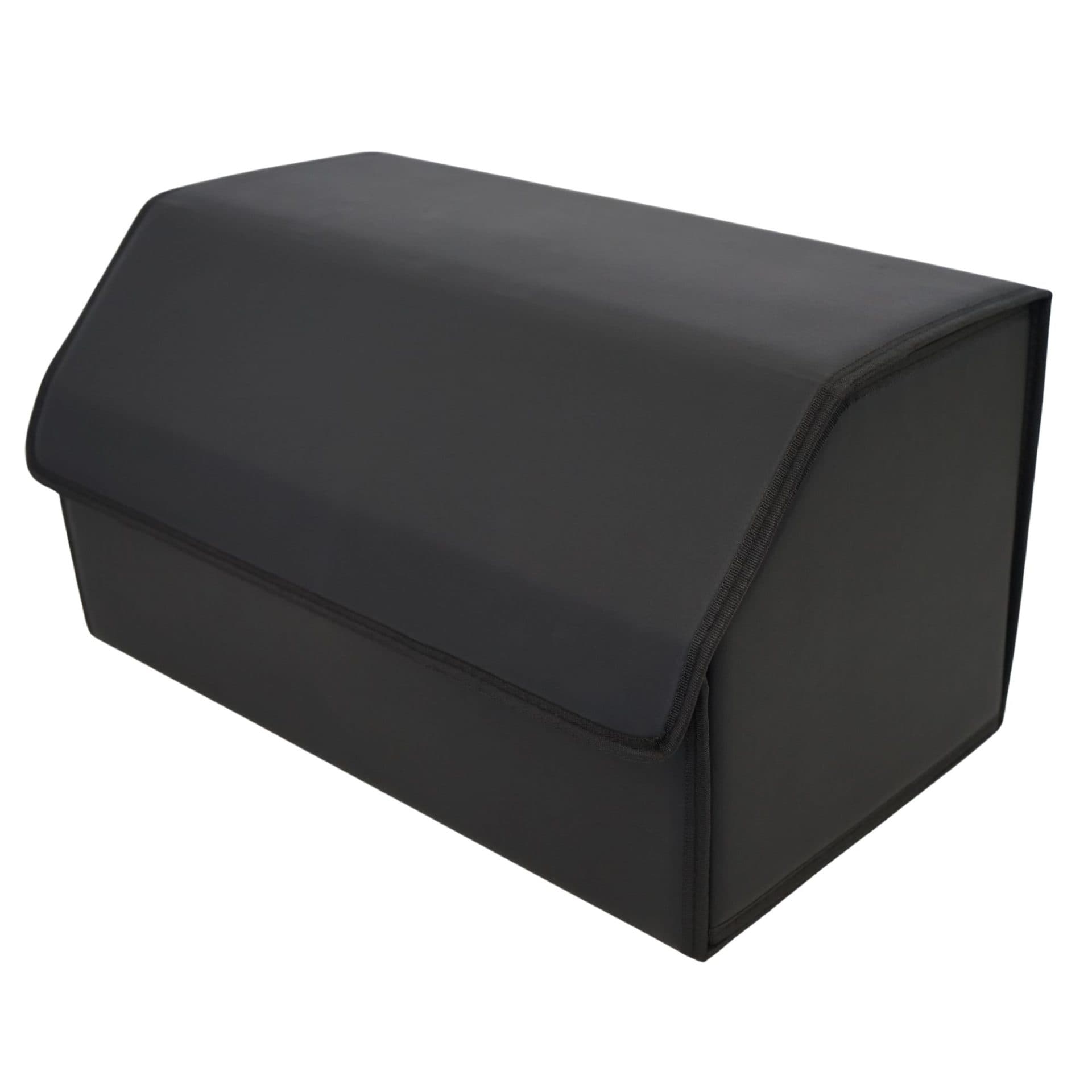 Cutie de depozitare Flippy Organizator portbagaj din piele ecologica, 2 compartimente, Negru — imagine 2