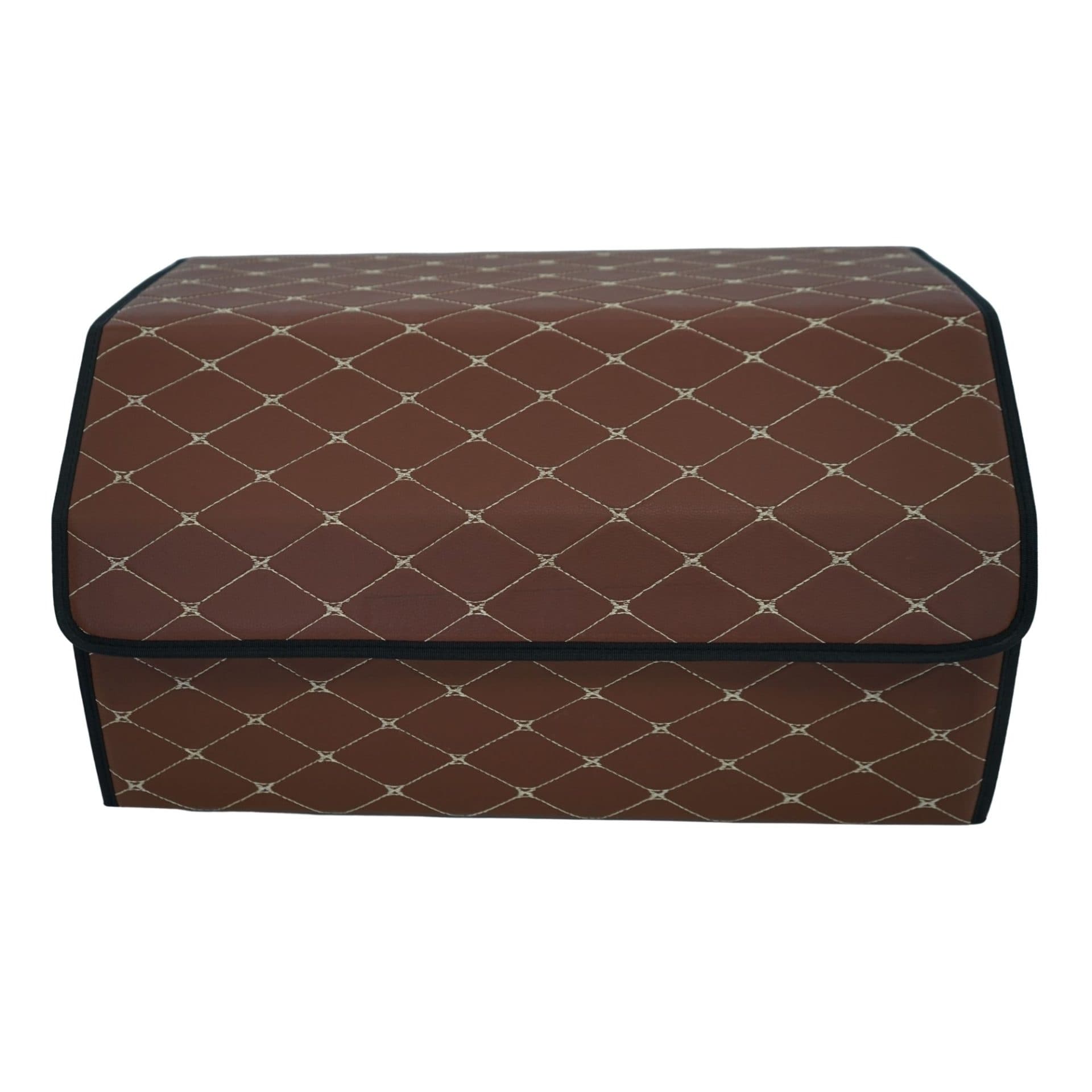 Cutie de depozitare Flippy Organizator portbagaj Premium din Piele Ecologica Maro Inchis — imagine 1