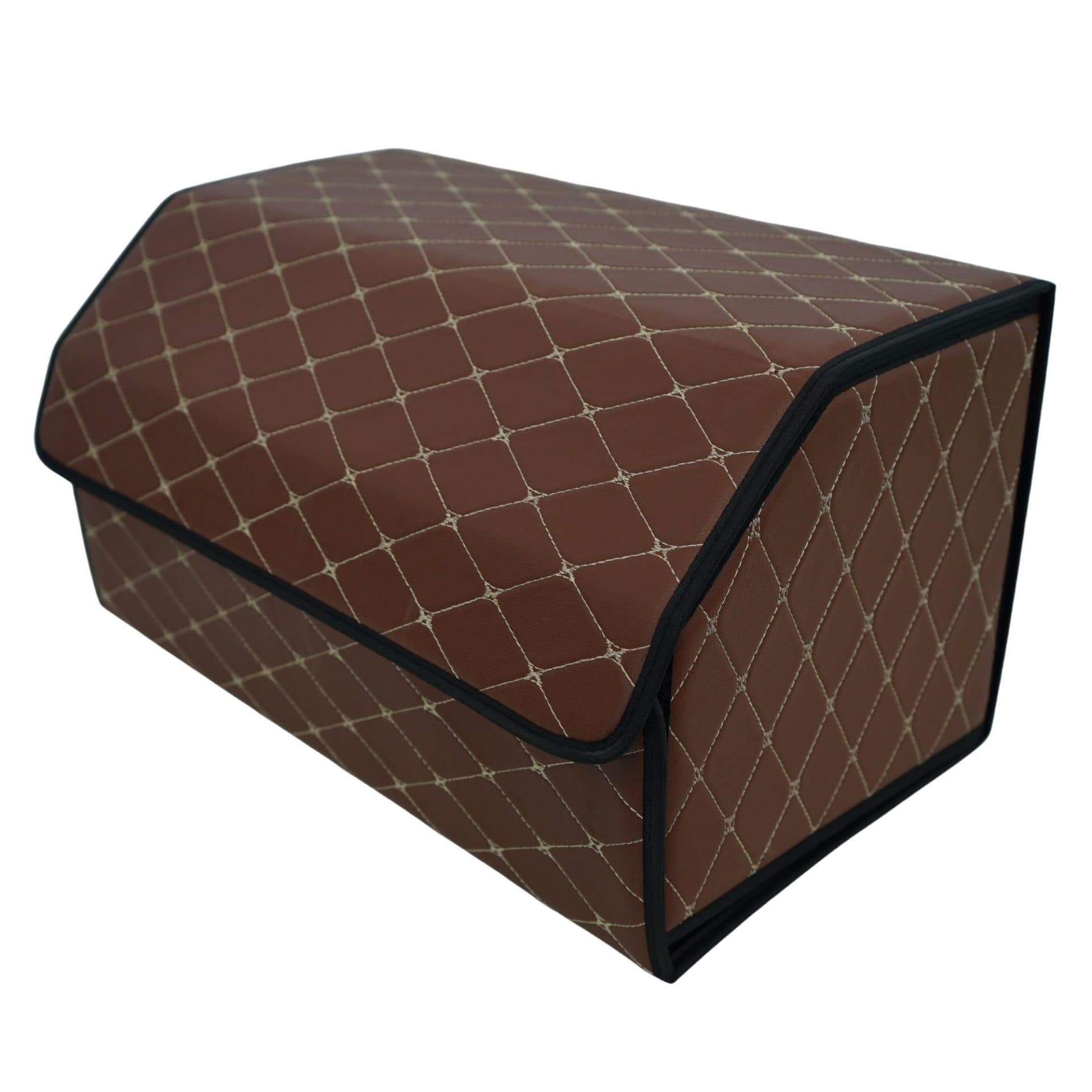 Cutie de depozitare Flippy Organizator portbagaj Premium din Piele Ecologica Maro Inchis — imagine 2