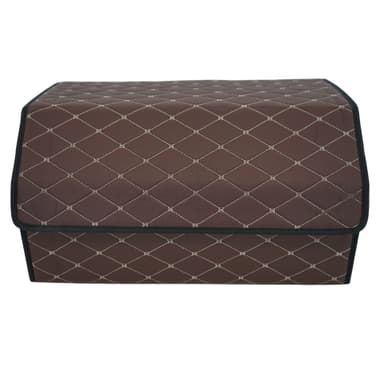 Cutie de depozitare auto Flippy Organizator portbagaj Piele ecologica Maro havana 55 x 30 x 30 cm