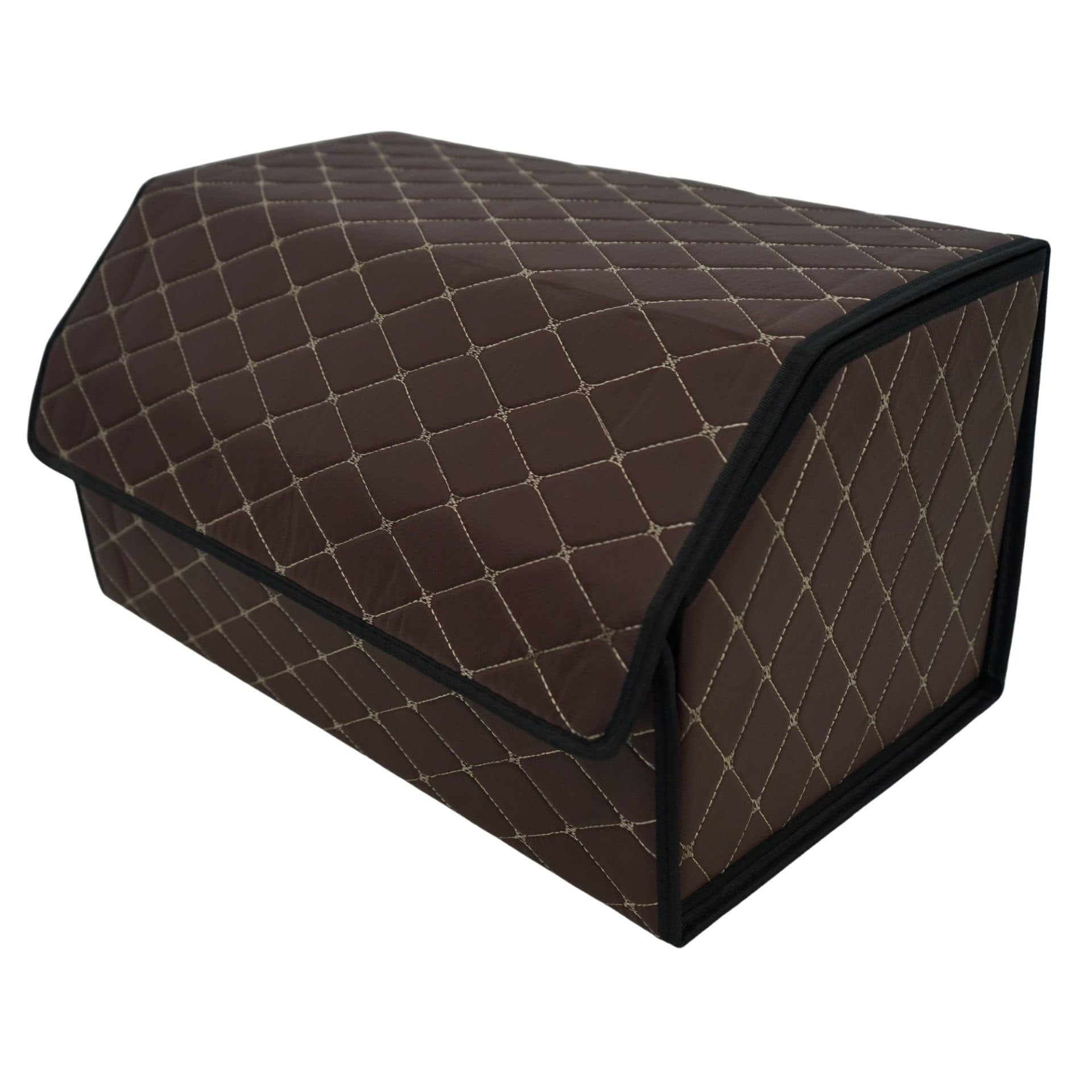 Cutie de depozitare auto Flippy Organizator portbagaj Piele ecologica Maro havana 55 x 30 x 30 cm — imagine 2