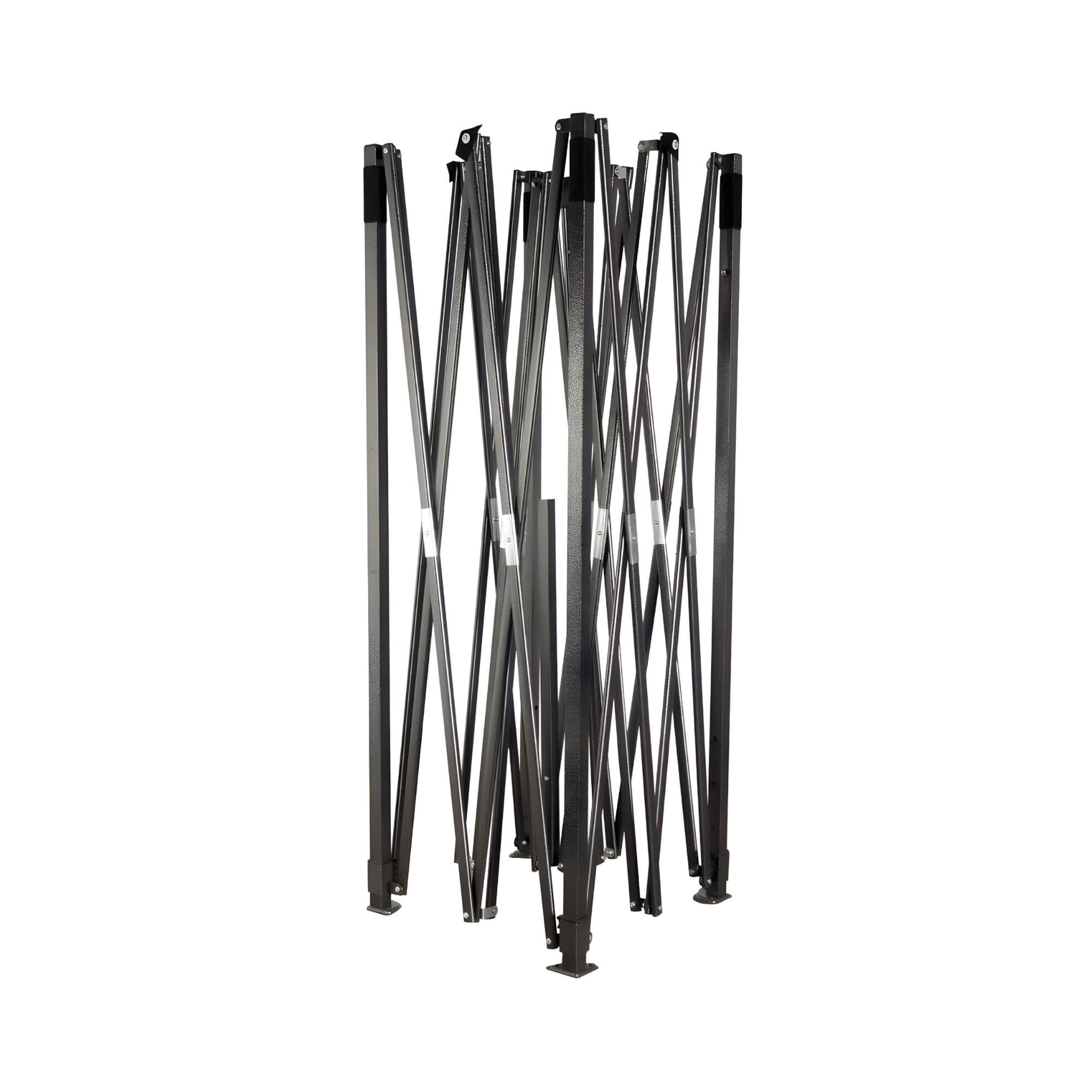 Cadru Metalic Flippy Suport pentru Cort Tip Pavilion Pliabil 3x3m Negru — imagine 6