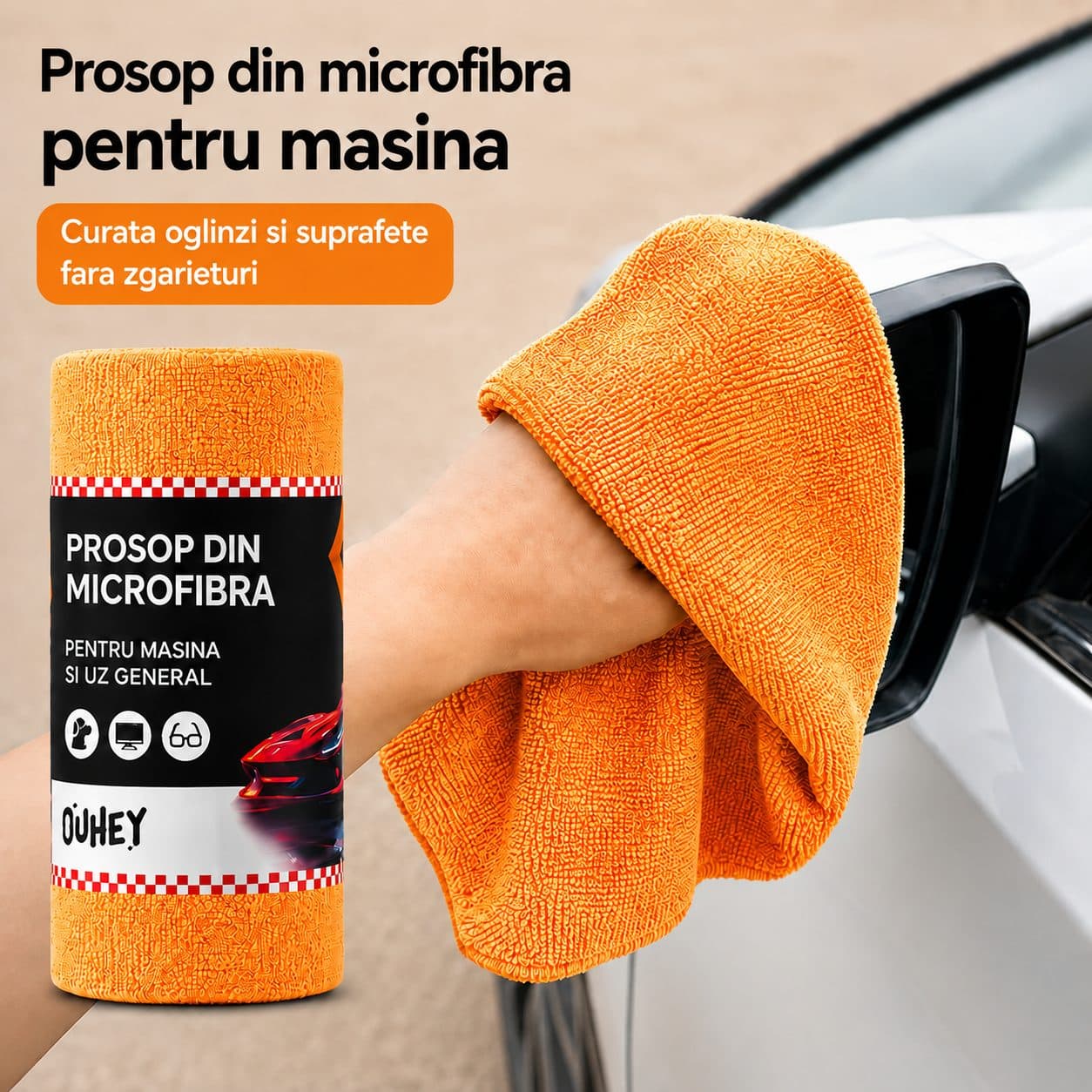 Lavete Microfibra Set 30 bucati Flippy pentru Curatare Auto si Suprafete — imagine 2