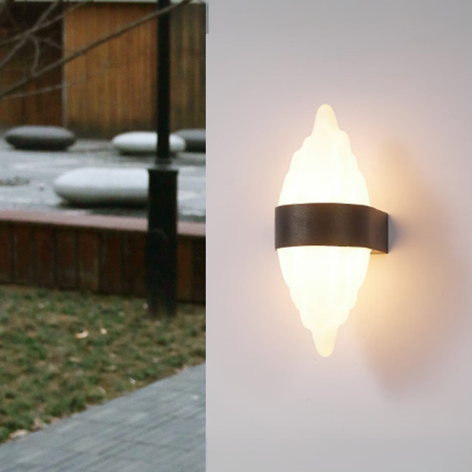 Aplica LED Exterior Flippy 10W Metal IP65 Negru — imagine 1