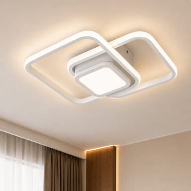 Lustra LED DUOFORM Flippy, 21W, design geometric, alb