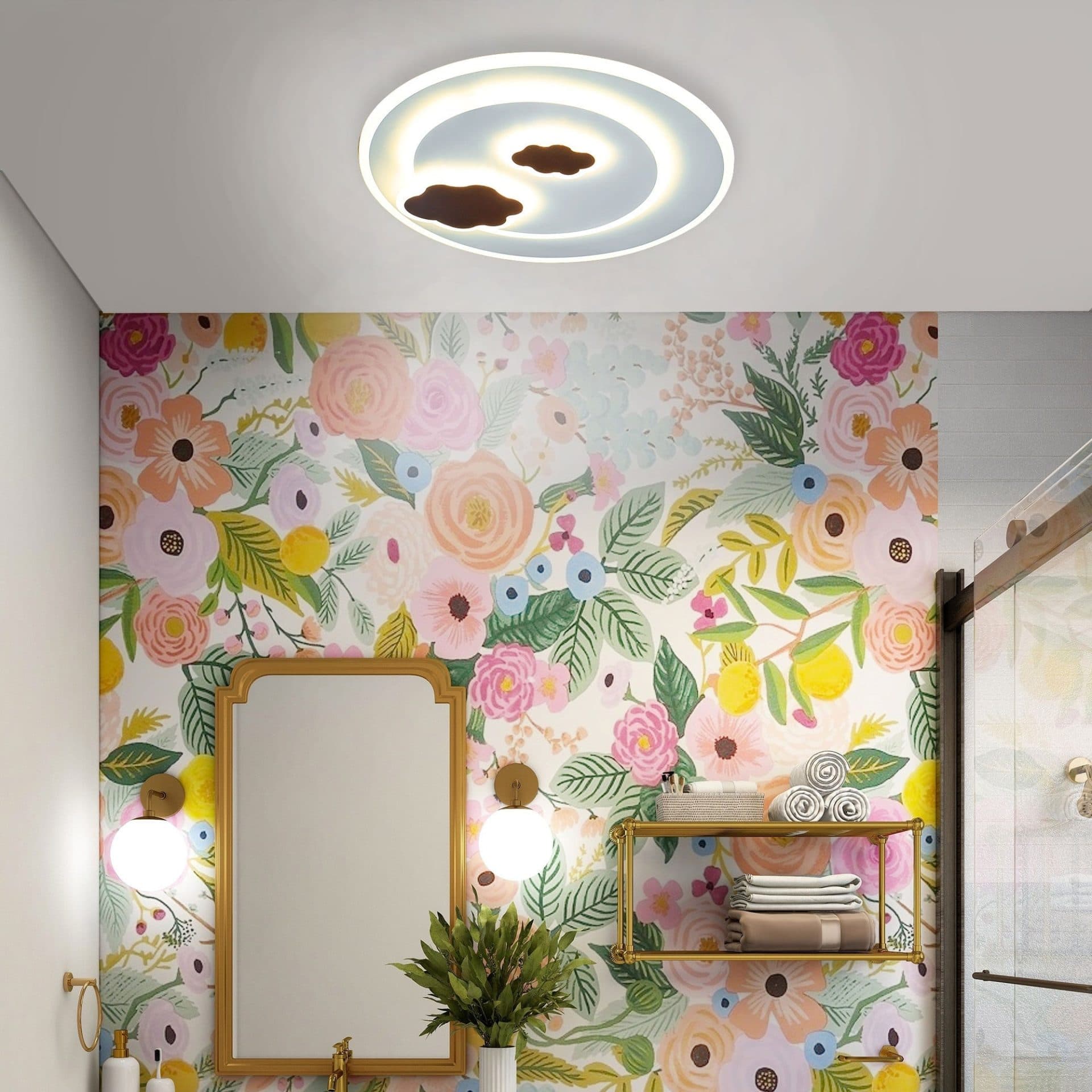 Lustra LED Flippy 22W, lumina Rece/Calda/Neutra, Alb — imagine 3