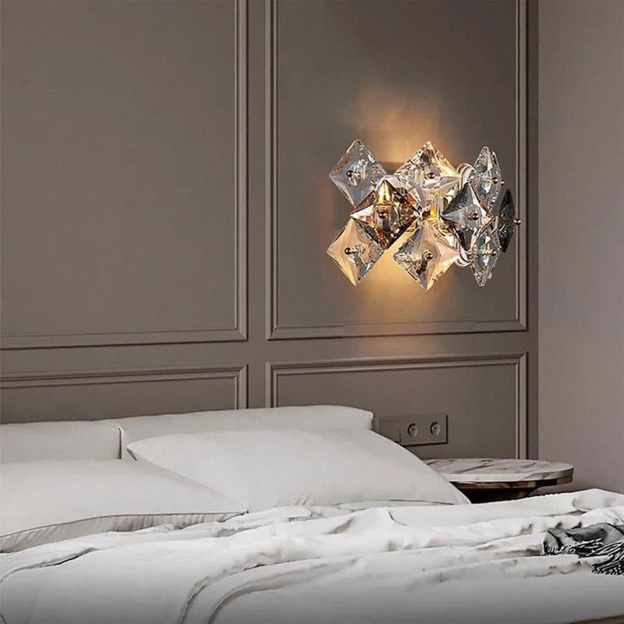 Aplica Zarina 2xE14 Metal si Cristal Auriu — imagine 5