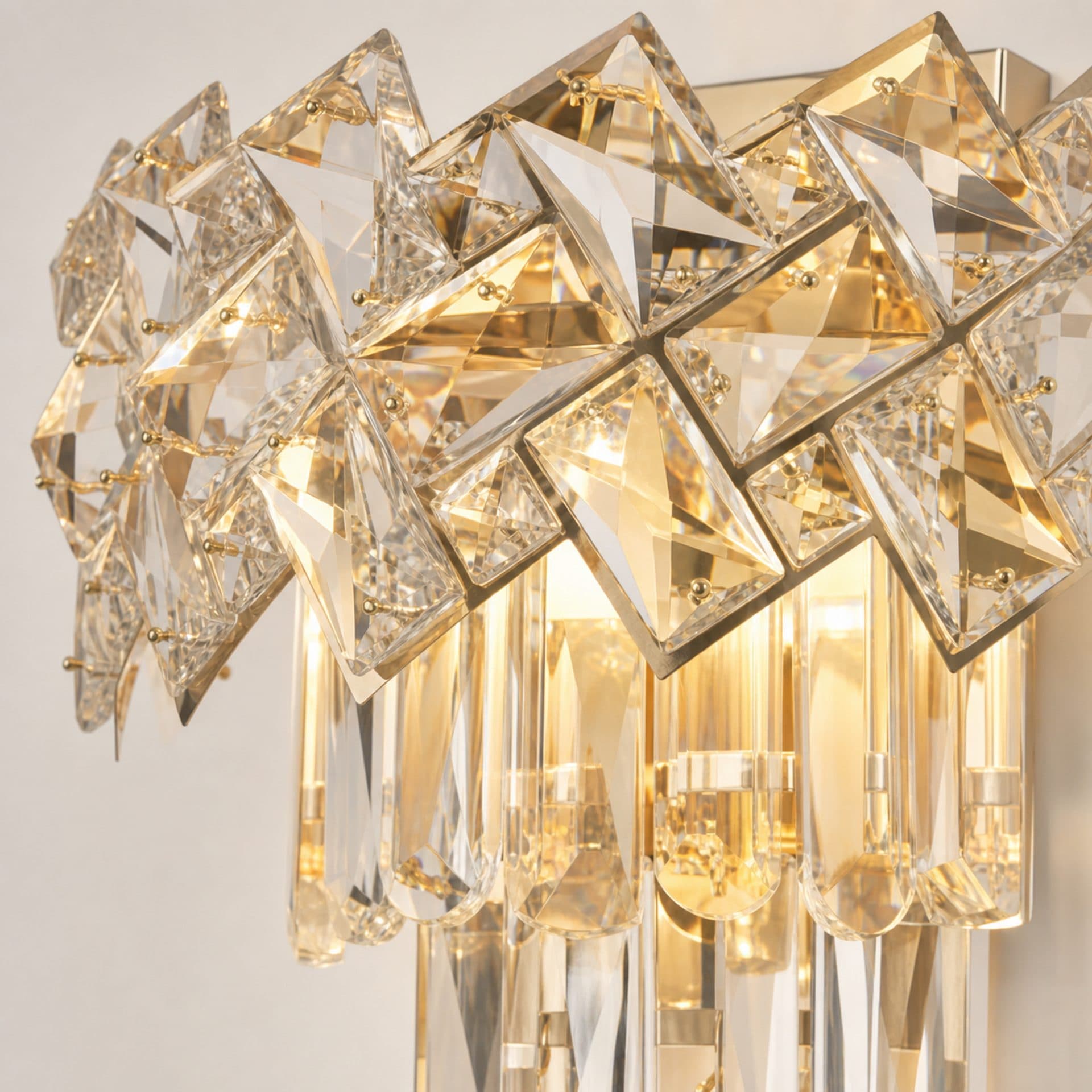 Aplica Cristal Flippy Alara 2x E27 Auriu — imagine 2