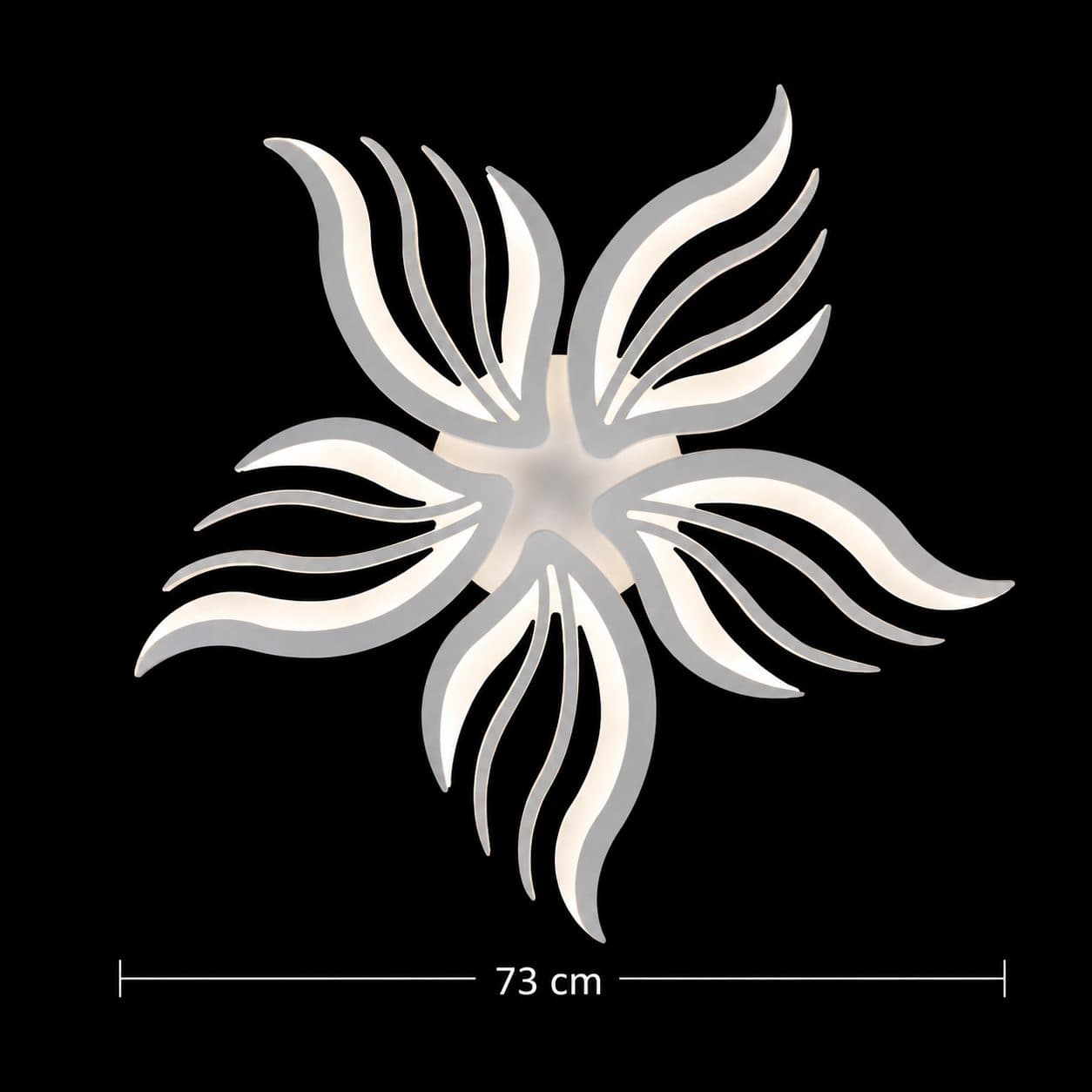 Lustra LED Flippy 62W 5 Petale telecomanda Alb — imagine 20