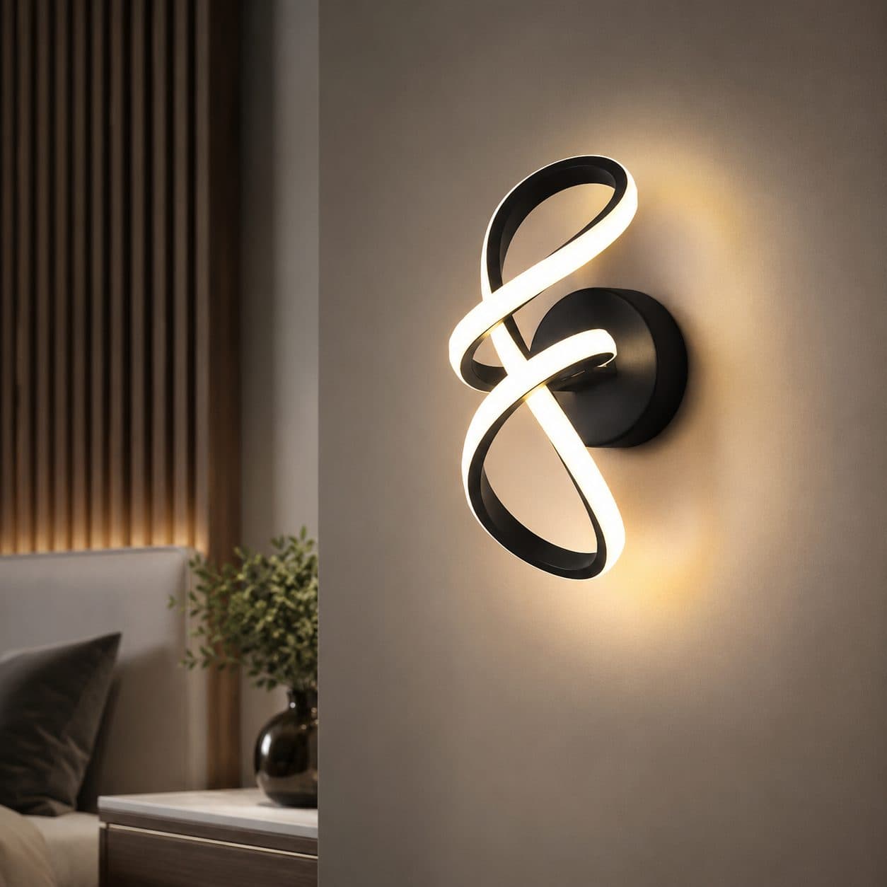 Aplica LED Flippy 23W Alb Negru — imagine 1